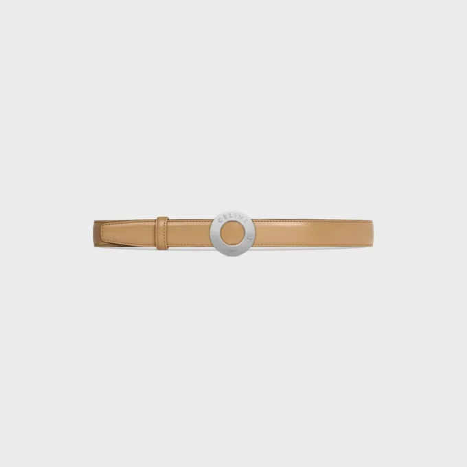 Celine Disc Buckle 25Mm in Metal & Reversible Strap 25Mm in Taurillon Celine Disc Buckle 25Mm in Metal & Reversible Strap 25Mm in Taurillon