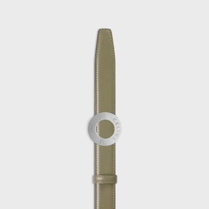 Celine Disc Buckle 25Mm in Metal & Reversible Strap 25Mm in Taurillon Celine Disc Buckle 25Mm in Metal & Reversible Strap 25Mm in Taurillon