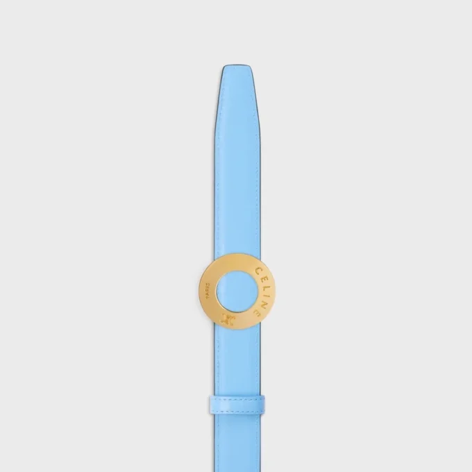 Celine Disc Buckle 25Mm in Metal & Reversible Strap 25Mm in Taurillon Celine Disc Buckle 25Mm in Metal & Reversible Strap 25Mm in Taurillon