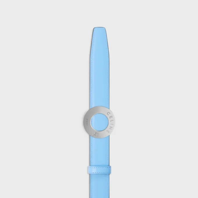 Celine Disc Buckle 25Mm in Metal & Reversible Strap 25Mm in Taurillon Celine Disc Buckle 25Mm in Metal & Reversible Strap 25Mm in Taurillon