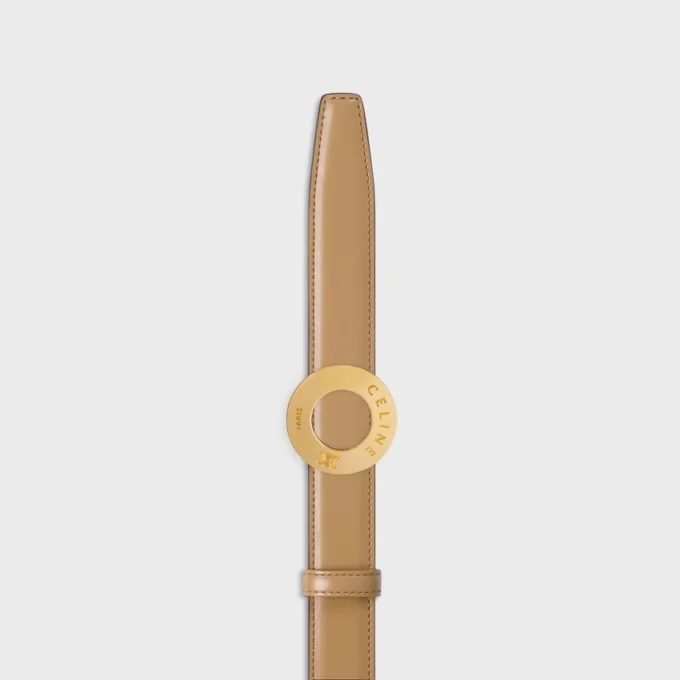 Celine Disc Buckle 25Mm in Metal & Reversible Strap 25Mm in Taurillon Celine Disc Buckle 25Mm in Metal & Reversible Strap 25Mm in Taurillon
