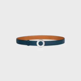 Celine Disc Buckle 25Mm in Metal & Reversible Strap 25Mm in Taurillon and Natural Calfskin Celine Disc Buckle 25Mm in Metal & Reversible Strap 25Mm in Taurillon and Natural Calfskin