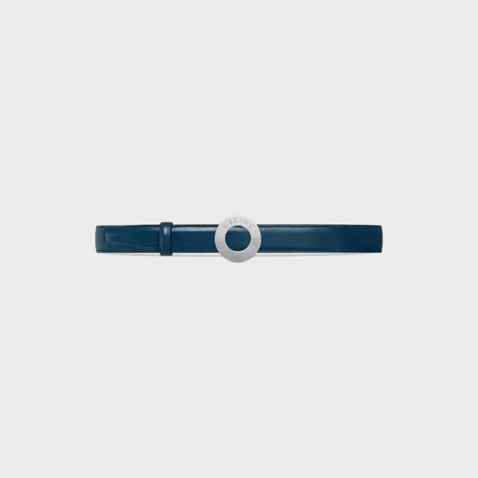 Celine Disc Buckle 25Mm in Metal & Reversible Strap 25Mm in Taurillon and Natural Calfskin Celine Disc Buckle 25Mm in Metal & Reversible Strap 25Mm in Taurillon and Natural Calfskin