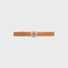 Celine Disc Buckle 25Mm in Metal & Reversible Strap 25Mm in Taurillon and Natural Calfskin Celine Disc Buckle 25Mm in Metal & Reversible Strap 25Mm in Taurillon and Natural Calfskin