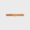 Celine Disc Buckle 25Mm in Metal & Reversible Strap 25Mm in Taurillon and Natural Calfskin Celine Disc Buckle 25Mm in Metal & Reversible Strap 25Mm in Taurillon and Natural Calfskin