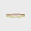 Celine Disc Buckle & Reversible Strap 25Mm Celine Disc Buckle & Reversible Strap 25Mm