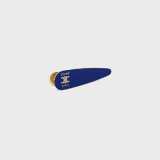 Celine Hair Clip in Brass with Gold Finish, Steel and Zamak