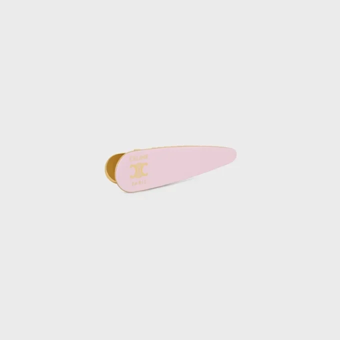 Celine Hair Clip in Brass with Gold Finish, Steel and Zamak Celine Hair Clip in Brass with Gold Finish, Steel and Zamak