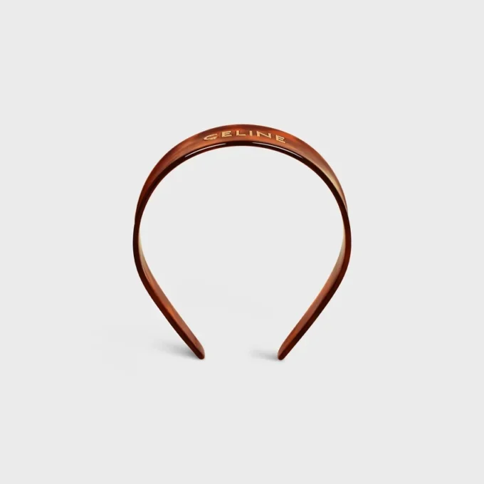 Celine Headband in Acetate and Steel Celine Headband in Acetate and Steel