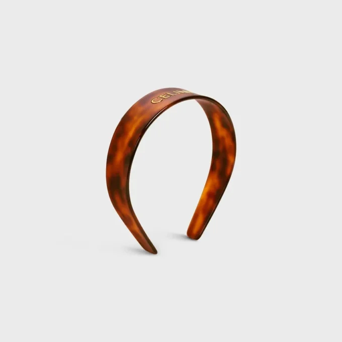Celine Headband in Acetate and Steel Celine Headband in Acetate and Steel