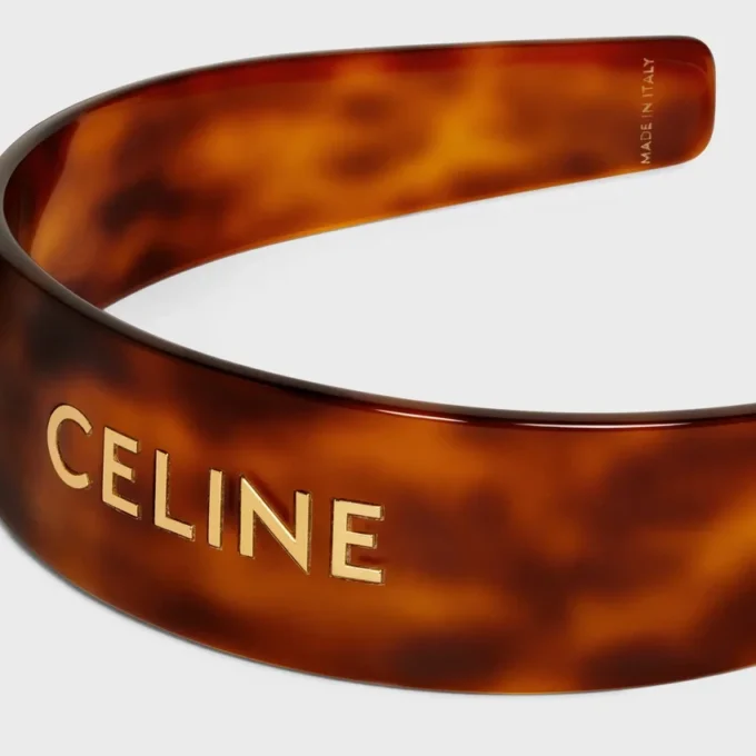 Celine Headband in Acetate and Steel Celine Headband in Acetate and Steel