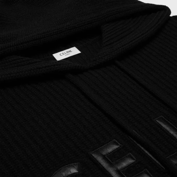 Celine Hooded Sweater in Monochromic Wool