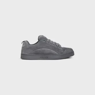 Celine Huntington Low Lace-Up Sneaker in Suede Calfskin and Mesh