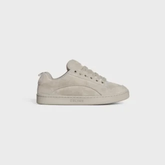 Celine Huntington Low Lace-Up Sneaker in Suede Calfskin and Mesh