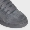 Celine Huntington Low Lace-Up Sneaker in Suede Calfskin and Mesh