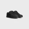 Celine Huntington Low Lace-Up Sneaker in Tumbled Leather and Mesh Celine Huntington Low Lace-Up Sneaker in Tumbled Leather and Mesh