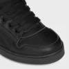 Celine Huntington Low Lace-Up Sneaker in Tumbled Leather and Mesh Celine Huntington Low Lace-Up Sneaker in Tumbled Leather and Mesh