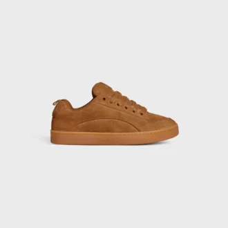 Celine Huntington Low Lace-Up Sneaker in Suede Calfskin and Mesh