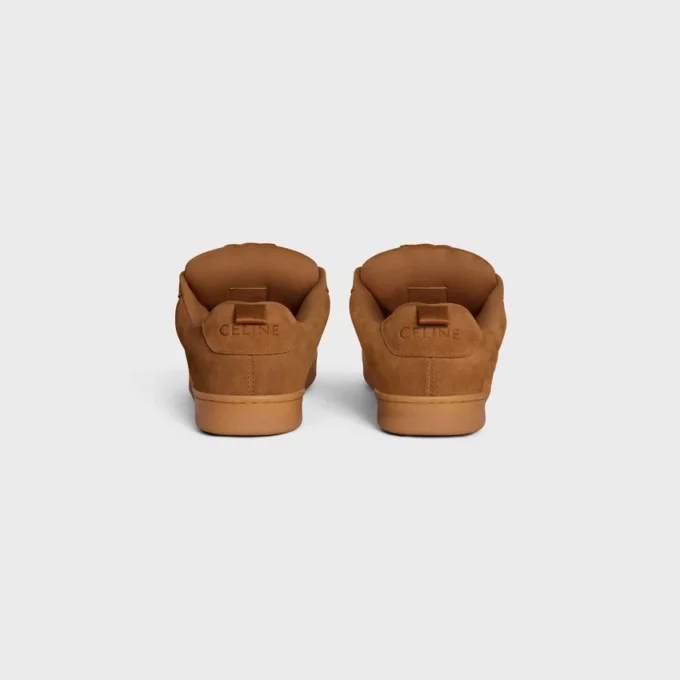 Celine Huntington Low Lace-Up Sneaker in Suede Calfskin and Mesh