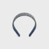 Celine Jacquard Triomphe Headband in Cotton, Polyamide, Polyester and Calfskin Celine Jacquard Triomphe Headband in Cotton, Polyamide, Polyester and Calfskin