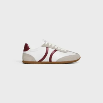 Celine Jogger Low Lace-Up Sneaker in Calfskin & Suede Calfskin