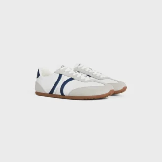Celine Jogger – Low Lace-Up Sneaker in Calfskin & Suede Calfskin