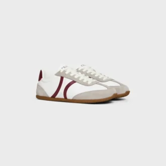 Celine Jogger Low Lace-Up Sneaker in Calfskin & Suede Calfskin