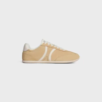 Celine Jogger – Low Lace-Up Sneaker in Suede Calfskin and Calfskin