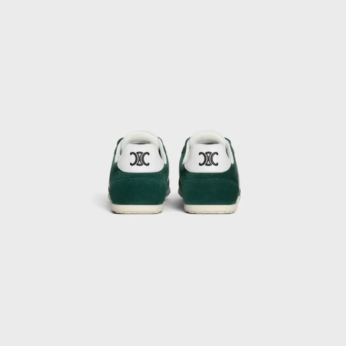 Celine Jogger Low Lace-Up Sneaker with Triomphe in Suede Calfskin and Calfskin Celine Jogger Low Lace-Up Sneaker with Triomphe in Suede Calfskin and Calfskin