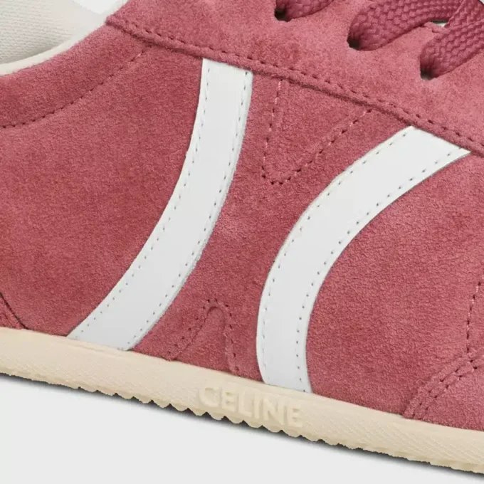 Celine Jogger Low Lace-Up Sneaker with Triomphe in Suede Calfskin and Calfskin Celine Jogger Low Lace-Up Sneaker with Triomphe in Suede Calfskin and Calfskin