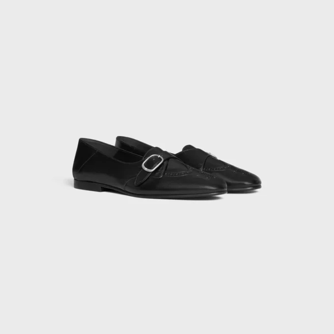 Celine John Monk Strap in Supple Calfskin