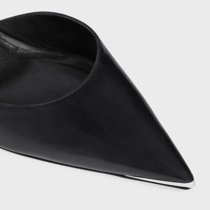 Celine Kitten with Metal Toe in Calfskin Celine Kitten with Metal Toe in Calfskin