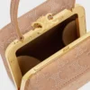 Celine Lana Minaudiere in Suede Calfskin with Triomphe Strass Celine Lana Minaudiere in Suede Calfskin with Triomphe Strass