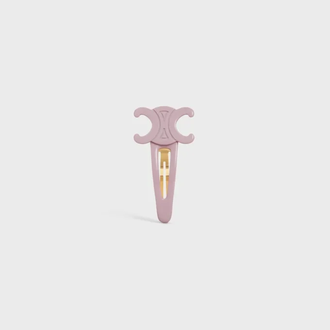 Celine Large Snap Hair Clip in Acetate and Steel Celine Large Snap Hair Clip in Acetate and Steel