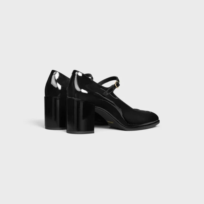 Celine Lily Perforated Triomphe Babies in Patent Calfskin Celine Lily Perforated Triomphe Babies in Patent Calfskin