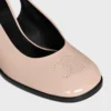 Celine Lily Perforated Triomphe Slingback in Patent Calfskin Celine Lily Perforated Triomphe Slingback in Patent Calfskin