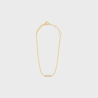 Celine Line Bracelet in Yellow Gold and Diamonds Celine Line Bracelet in Yellow Gold and Diamonds