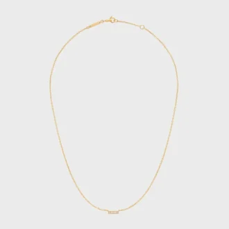 Celine Line Necklace in Yellow Gold and Diamonds Celine Line Necklace in Yellow Gold and Diamonds