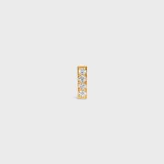 Celine Line Stud in Yellow Gold and Diamonds Celine Line Stud in Yellow Gold and Diamonds