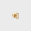 Celine Line Stud in Yellow Gold and Diamonds