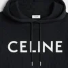 Celine Loose Hoodie in Cotton Fleece Celine Loose Hoodie in Cotton Fleece