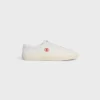 Celine Lou Low Lace-Up Sneaker with Triomphe in Canvas and Calfskin