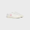 Celine Lou Low Lace-Up Sneaker with Triomphe in Canvas and Calfskin