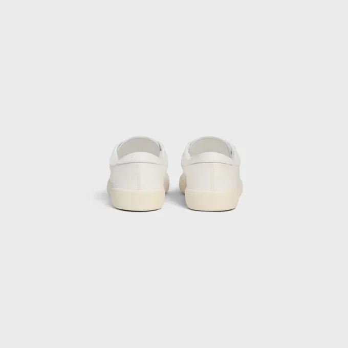 Celine Lou Low Lace-Up Sneaker with Triomphe in Canvas and Calfskin