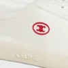 Celine Lou Low Lace-Up Sneaker with Triomphe in Canvas and Calfskin