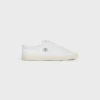 Celine Lou Low Lace-Up Sneaker with Triomphe in Lambskin Celine Lou Low Lace-Up Sneaker with Triomphe in Lambskin