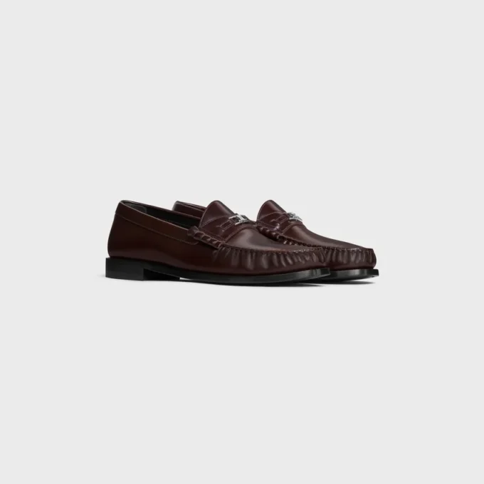 Celine Luco Triomphe Loafer in Polished Bull
