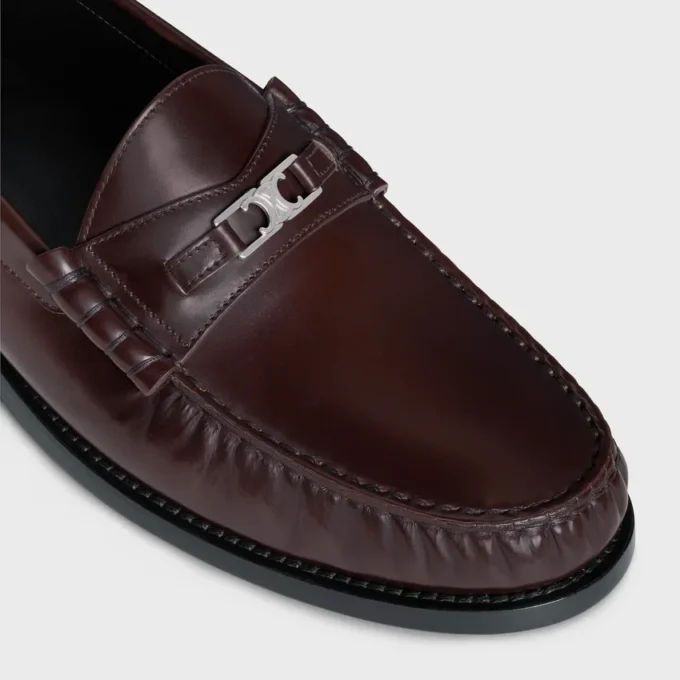 Celine Luco Triomphe Loafer in Polished Bull