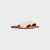 Celine Lympia Mule in Embroidered Cotton Canvas Celine Lympia Mule in Embroidered Cotton Canvas
