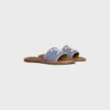 Celine Lympia Mule in Striped Textile with Triomphe Celine Lympia Mule in Striped Textile with Triomphe